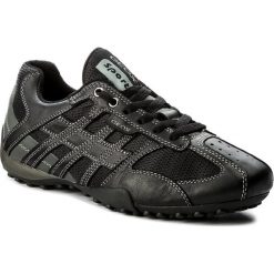 Półbuty GEOX - U Snake K U4207K 04311 C9204 Black/Lead. Czarne półbuty skórzane męskie Geox. W wyprzedaży za 319,00 zł.