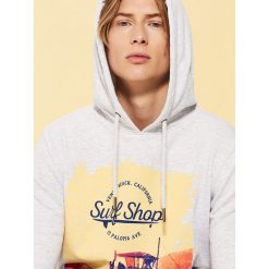 Bluza z kapturem - Jasny szary. Szare bluzy damskie House, s, bez wzorów, z kapturem, bez rękawów, z kapturem. Za 119,99 zł.