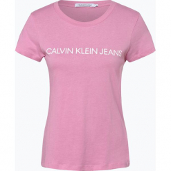 Calvin Klein Jeans - T-shirt damski, różowy. Czerwone t-shirty damskie marki Calvin Klein Jeans, m, z dżerseju. Za 129,95 zł.