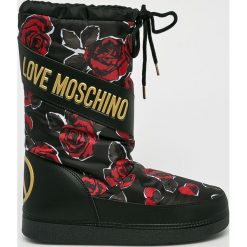 Love Moschino - Śniegowce. Czarne śniegowce damskie Love Moschino, z gumy. Za 679,90 zł.