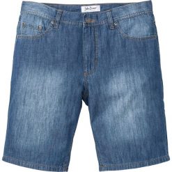 Bermudy dżinsowe z letniego denimu Regular Fit bonprix niebieski "stone”. Niebieskie spodenki i szorty męskie bonprix, na lato, m, bez wzorów, z jeansu. Za 74,99 zł.