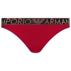 Stringi Emporio Armani Underwear 162468 9A225 13174. Czerwone stringi damskie Emporio Armani Underwear, xs, bez wzorów, z elastanu. W wyprzedaży za 99,00 zł.