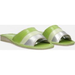 Zielone kapcie skórzane casu d-k-11. Zielone kapcie damskie Casu. Za 24,99 zł.