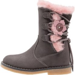 Friboo Śniegowce grey. Szare buty zimowe damskie marki Friboo, z materiału. W wyprzedaży za 146,30 zł.