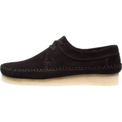 Clarks Originals WEAVER Sznurowane obuwie sportowe black. Czarne buty sportowe męskie marki Clarks Originals, ze skóry, na sznurówki. Za 629,00 zł.
