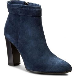 Buty zimowe damskie: Botki OLEKSY – 362/435 Granatowy