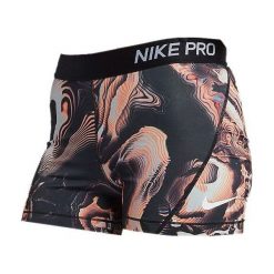 Spodenki termoaktywne damskie NIKE PRO 3IN PRINT SHORT / 890001-827 - NIKE PRO 3IN PRINT SHORT. Czarne szorty damskie Nike, bez wzorów. Za 95,00 zł.