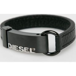 Diesel - Bransoletka. Czarne bransoletki męskie Diesel, ze stali. W wyprzedaży za 399,90 zł.