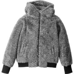 Bluzy dziewczęce: Bluza z polaru "baranek" bonprix szary melanż