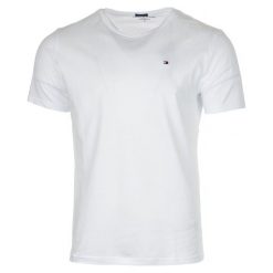 Tommy Hilfiger T-Shirt Męski S Biały. Białe koszulki męskie marki TOMMY HILFIGER, s, bez wzorów, bez kołnierzyka. Za 139,00 zł.