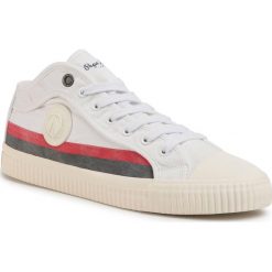 Trampki PEPE JEANS - Malibu In Man PMS30630 White 800. Białe półbuty męskie Pepe Jeans, na co dzień, bez wzorów, z jeansu, eleganckie, bez zapięcia. W wyprzedaży za 239,00 zł.