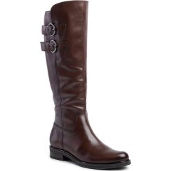 Kozaki CAPRICE - 9-25530-23 Dk Brown Nappa 337. Pomarańczowe kozaki damskie Caprice, ze skóry, bez obcasa, bez zapięcia. W wyprzedaży za 479,00 zł.