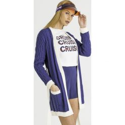 KARDIGAN Elisabetta Franchi. Niebieskie swetry damskie . Za 2179,00 zł.