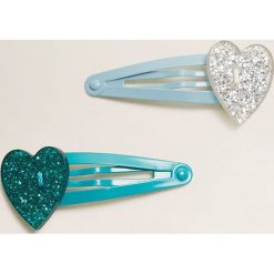 Mango Kids - Spinki do włosów dziecięce Love (2-Pack). Szare ozdoby do włosów Mango Kids. Za 19,90 zł.