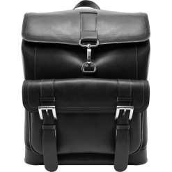 HAGEN (Black). Czarne torby męskie skórzane Mcklein, bez wzorów, ze skóry, eleganckie. Za 899,00 zł.