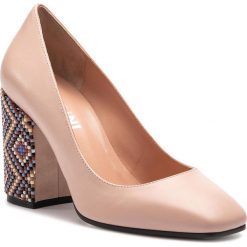 Półbuty POLLINI - SA10368C17TD260A Nude/Nude. Brązowe półbuty damskie marki Pollini, bez wzorów, ze skóry, bez obcasa, na obcasie, bez zapięcia. Za 1349,00 zł.