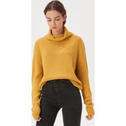 Jeansy skinny high waist - Szary. Szare jeansy damskie Sinsay, z podwyższonym stanem. W wyprzedaży za 39,99 zł.