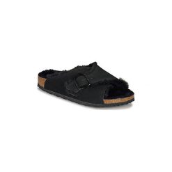 Klapki Birkenstock AROSA. Czarne klapki damskie Birkenstock, bez wzorów, bez obcasa. W wyprzedaży za 433,30 zł.