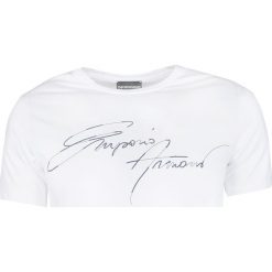 Emporio Armani T-shirt. T-shirty męskie z bawełny, z okrągłym kołnierzem. Za 219,00 zł.