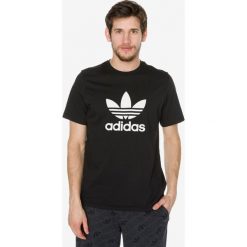 Adidas Originals Trefoil Koszulka Czarny. Czarne podkoszulki męskie adidas Originals, s, z nadrukiem, z bawełny, bez kołnierzyka, z krótkim rękawem, krótkie. Za 128,95 zł.