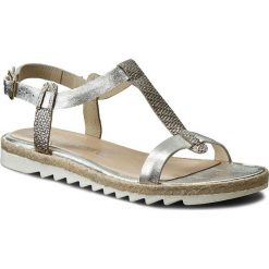 Espadryle BALDACCINI - 758500-E17 Srebro/Mineral Srebro. Szare espadryle damskie marki Baldaccini, bez wzorów, ze skóry, bez obcasa. W wyprzedaży za 179,00 zł.