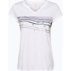 Esprit Casual - T-shirt damski, biały. Białe t-shirty damskie Esprit Casual, s, bez wzorów, casualowe, bez kołnierzyka. Za 39,95 zł.