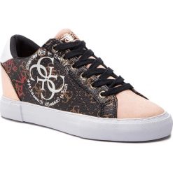 Sneakersy GUESS - FL5PX2 FAL12 BLKBR. Pomarańczowe półbuty damskie Guess, na co dzień, z aplikacjami, ze skóry ekologicznej, bez obcasa, na koturnie, bez zapięcia. W wyprzedaży za 309,00 zł.