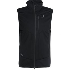 Haglöfs MULTI VEST MEN Kamizelka true black. Czarne kurtki sportowe męskie marki Haglöfs, s, bez wzorów, z materiału, bez kaptura. W wyprzedaży za 503,30 zł.