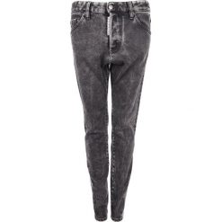 Dsquared2 Jeansy "Skinny Dan". Czarne jeansy damskie Dsquared2, bez wzorów, z jeansu. Za 1099,00 zł.
