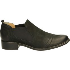 Botki - 1406 NAB NERO. Szare botki damskie skórzane marki Venezia. Za 199,00 zł.