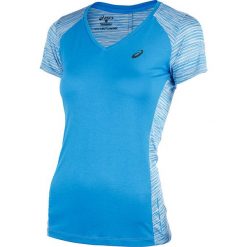 Bluzki damskie: koszulka do biegania damska ASICS FUZEX V-NECK SHORT SLEEVE TOP / 141214-8012 – ASICS FUZEX V-NECK SHORT SLEEVE TOP