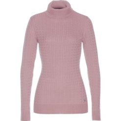 Sweter z golfem z kaszmirem bonprix różowobrązowy. Różowe swetry damskie bonprix, z kaszmiru. Za 54,99 zł.