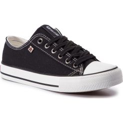 Trampki BIG STAR - DD274A236R36 Black. Czarne półbuty damskie marki BIG STAR, bez wzorów, z gumy, bez zapięcia. Za 89,00 zł.