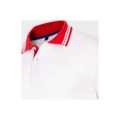 Koszulka polo męska TSM704B - biały - Outhorn. Białe koszulki męskie EVERHILL, m, bez wzorów, polo, bez rękawów. Za 39,99 zł.