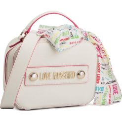 Torebka LOVE MOSCHINO - JC4248PP07KF0100 Bianco. Białe torebki klasyczne damskie Love Moschino, bez wzorów, ze skóry ekologicznej, klasyczne, na ramię, bez dodatków. W wyprzedaży za 469,00 zł.