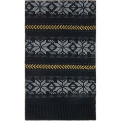 Wzorzysty szalik - Czarny. Czarne szaliki męskie Reserved, bez wzorów. Za 59,99 zł.