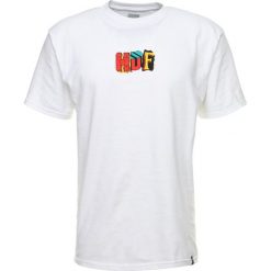 T-shirty męskie z nadrukiem: HUF OUR HEROES TEE Tshirt z nadrukiem white