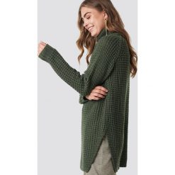 Rut&Circle Sweter z golfem Samira - Green. Zielone swetry damskie marki Rut&Circle, bez wzorów, z długim rękawem. Za 161,95 zł.