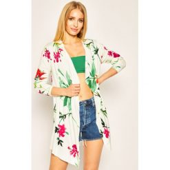 Kardigan Desigual Kolkata 20SWJF95. Białe swetry damskie Desigual, s, bez wzorów, z bawełny. W wyprzedaży za 239,00 zł.