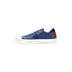Buty Philippe Model Paris GRLU BC03 GARE. Niebieskie trampki męskie Philippe Model Paris, bez wzorów, bez zapięcia. Za 570,88 zł.