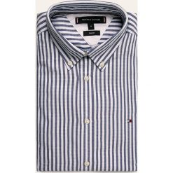 Tommy Hilfiger - Koszula. Niebieskie koszule męskie TOMMY HILFIGER, xl, bez wzorów, z bawełny, casualowe, button down, z długim rękawem. W wyprzedaży za 239,90 zł.