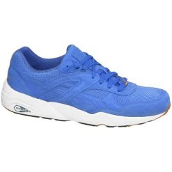 Puma r698 Trinomic 359314-02 44,5 Niebieskie. Niebieskie buty sportowe męskie marki Puma, ze skóry. W wyprzedaży za 269,99 zł.
