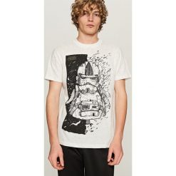 T-shirty męskie z nadrukiem: T-shirt z nadrukiem star wars – Biały