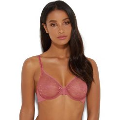 Nieusztywniany biustonosz Glossies Lace Pink. Różowe biustonosze Gossard, w koronkowe wzory, z koronki. Za 160,99 zł.