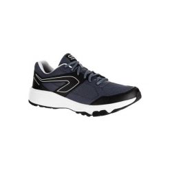 Buty do biegania RUN CUSHION GRIP męskie. Niebieskie buty sportowe męskie marki KALENJI, z poliesteru, bez zapięcia, do biegania. Za 79,99 zł.