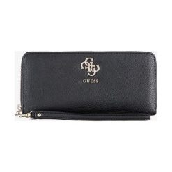 Guess Digital Large Portfel Czarny. Czarne portfele damskie Guess, z aplikacjami, z materiału. Za 257,95 zł.