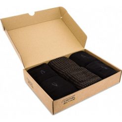 Zestaw 6 par wysokich skarpet męskich CAMEL ACTIVE - 6472X Black 610. Czarne skarpetki męskie Camel Active, bez wzorów, z elastanu. Za 89,00 zł.