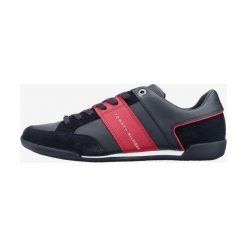 Tommy Hilfiger Corporate Tenisówki Czarny. Czarne trampki męskie TOMMY HILFIGER, bez wzorów, ze skóry, bez zapięcia. Za 498,95 zł.