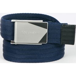 Calvin Klein - Pasek. Niebieskie paski męskie marki Calvin Klein, w paski, z poliesteru. W wyprzedaży za 159,90 zł.