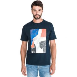 BOSS Teear 2 Koszulka Niebieski. Niebieskie podkoszulki męskie Boss, l, z nadrukiem, z elastanu, bez kołnierzyka, krótkie. Za 223,95 zł.
